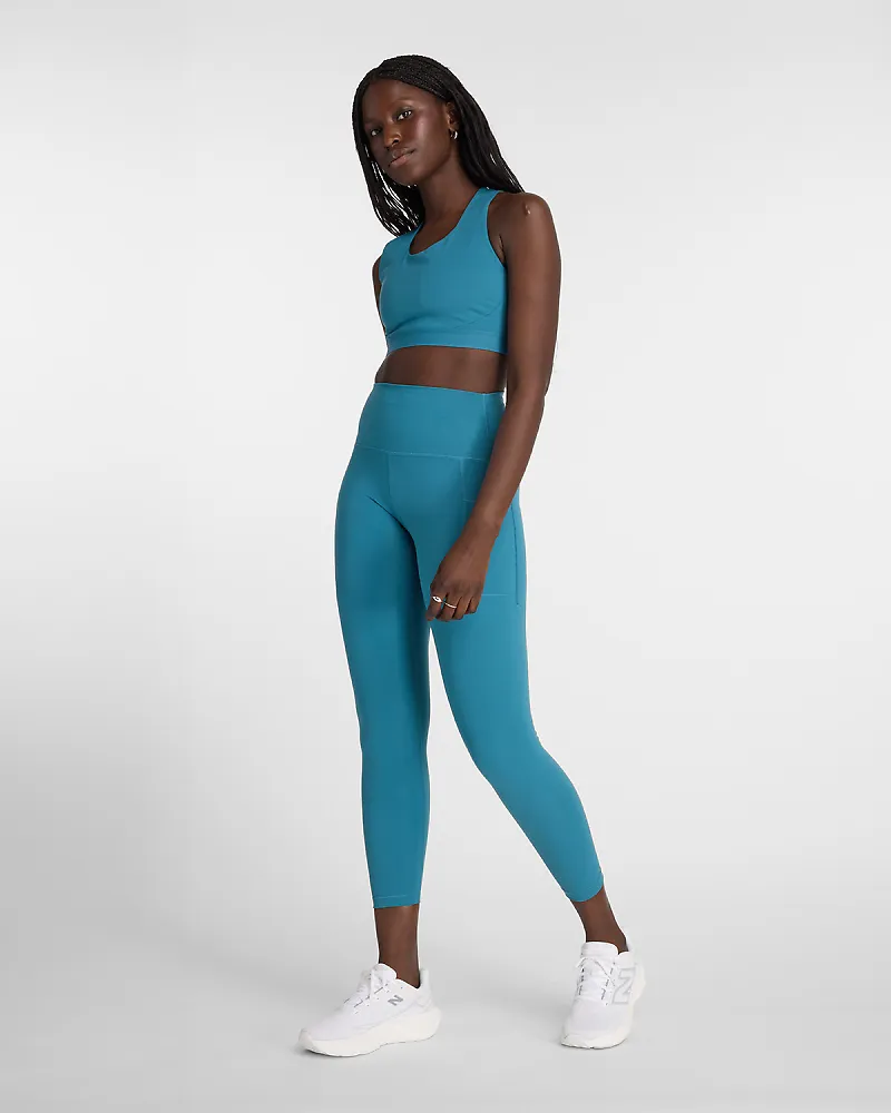 Women's New Balance Sleek Medium Support Pocket Sports Bra