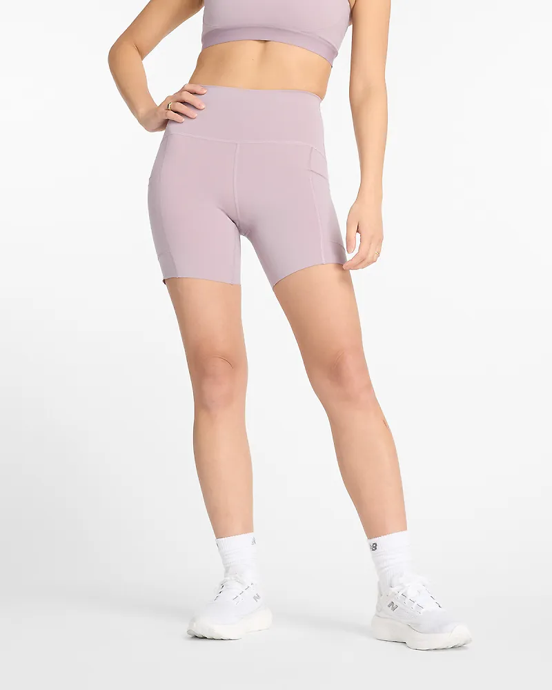 Women's New Balance High Rise Short 6"